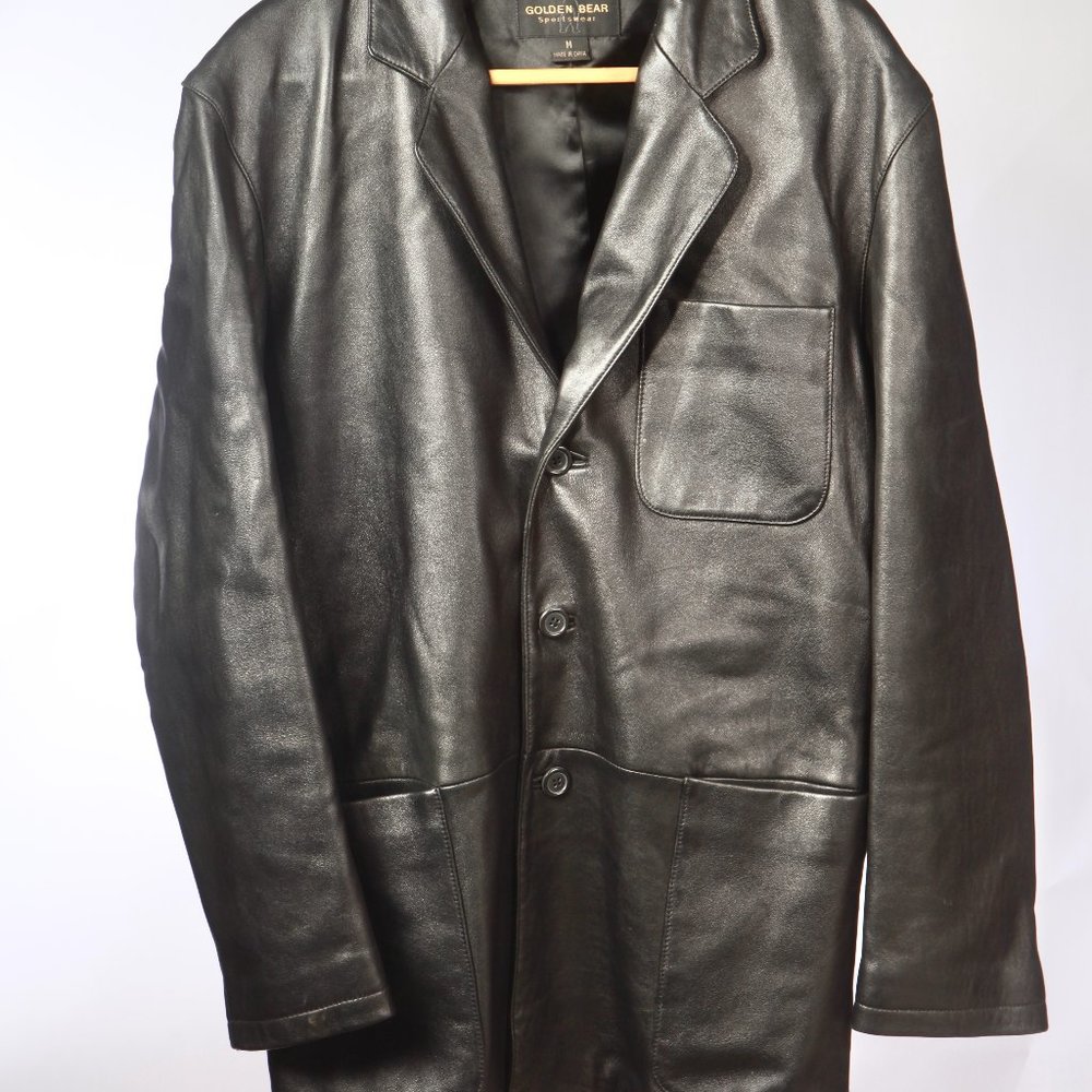 Black Leather Blazer